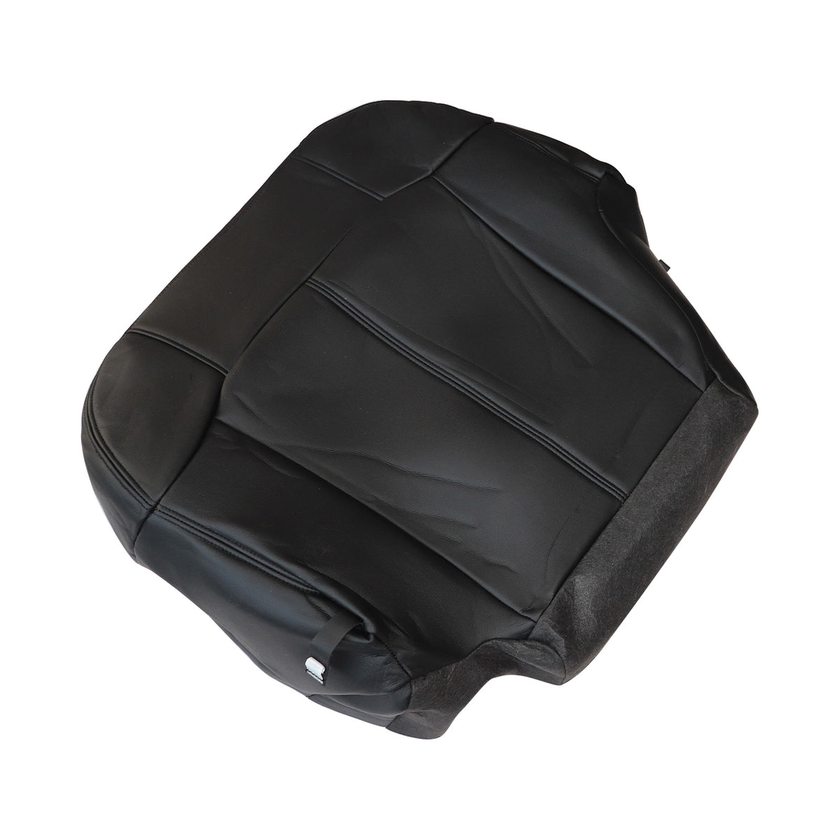 For 1999-2002 Chevy Silverado GMC Sierra Driver Bottom Leather Seat Cover Black
