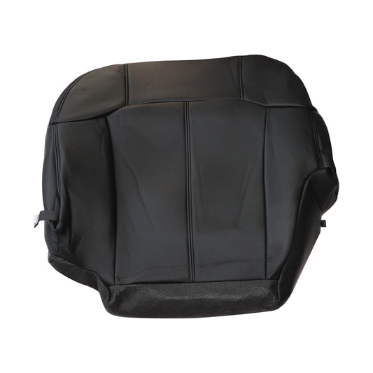 For 1999-2002 Chevy Silverado GMC Sierra Driver Bottom Leather Seat Cover Black