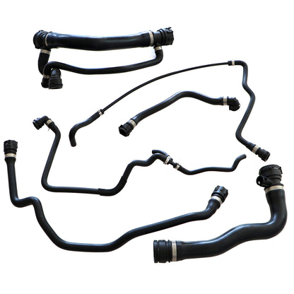 Fits 2004 2005 BMW 545i 645Ci Radiator Coolant Water Hose Pipe Kit 6 Hoses i