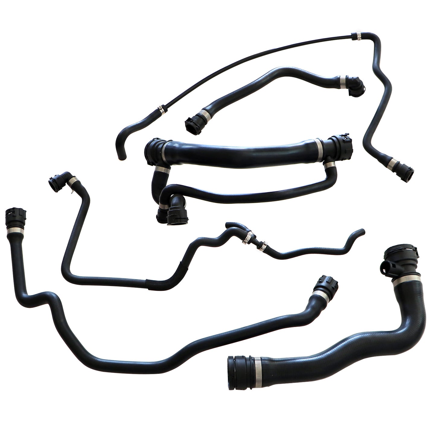 Fits 2004 2005 BMW 545i 645Ci Radiator Coolant Water Hose Pipe Kit 6 Hoses i