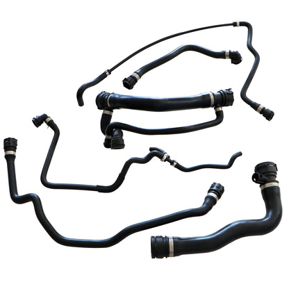 Fits 2004 2005 BMW 545i 645Ci Radiator Coolant Water Hose Pipe Kit 6 Hoses i