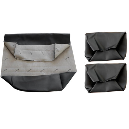 For 1982-2000 Club Car PRE-2000 DS Golf Cart Front Seat Cover Black 3 pieces