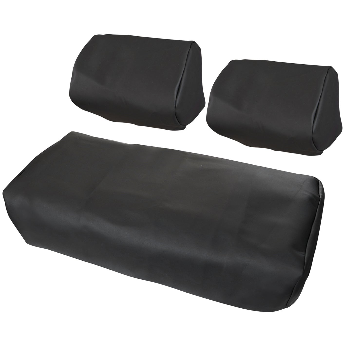 For 1982-2000 Club Car PRE-2000 DS Golf Cart Front Seat Cover Black 3 pieces