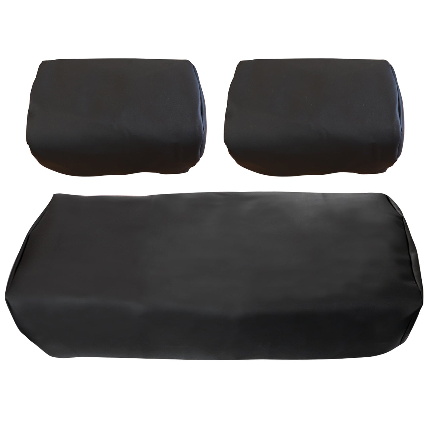 For 1982-2000 Club Car PRE-2000 DS Golf Cart Front Seat Cover Black 3 pieces