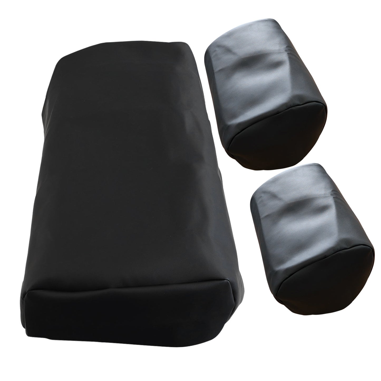 For 1982-2000 Club Car PRE-2000 DS Golf Cart Front Seat Cover Black 3 pieces