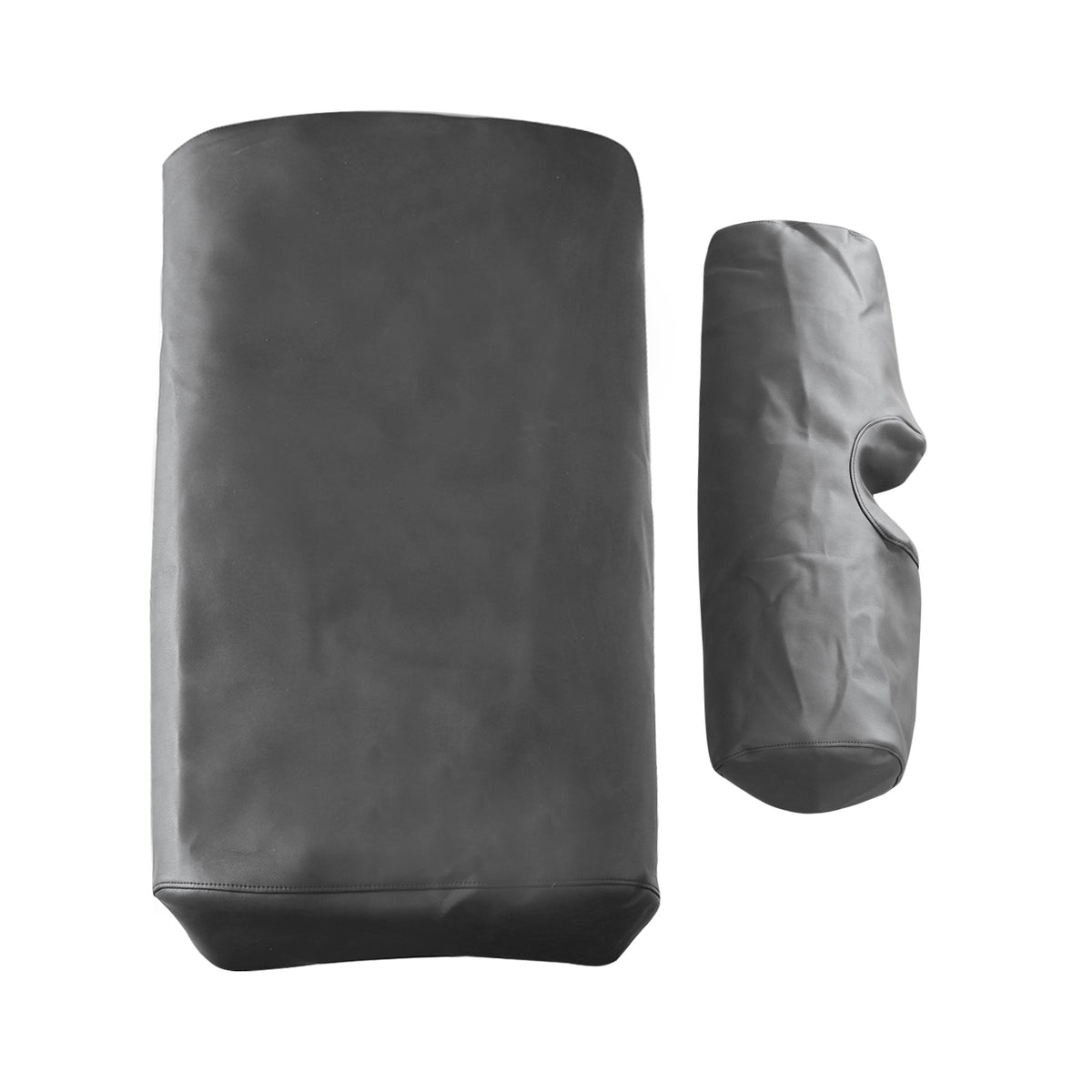 Replacement For E-Z-Go TXT Golf Cart Leather Seat Cover Black 2 Pieces