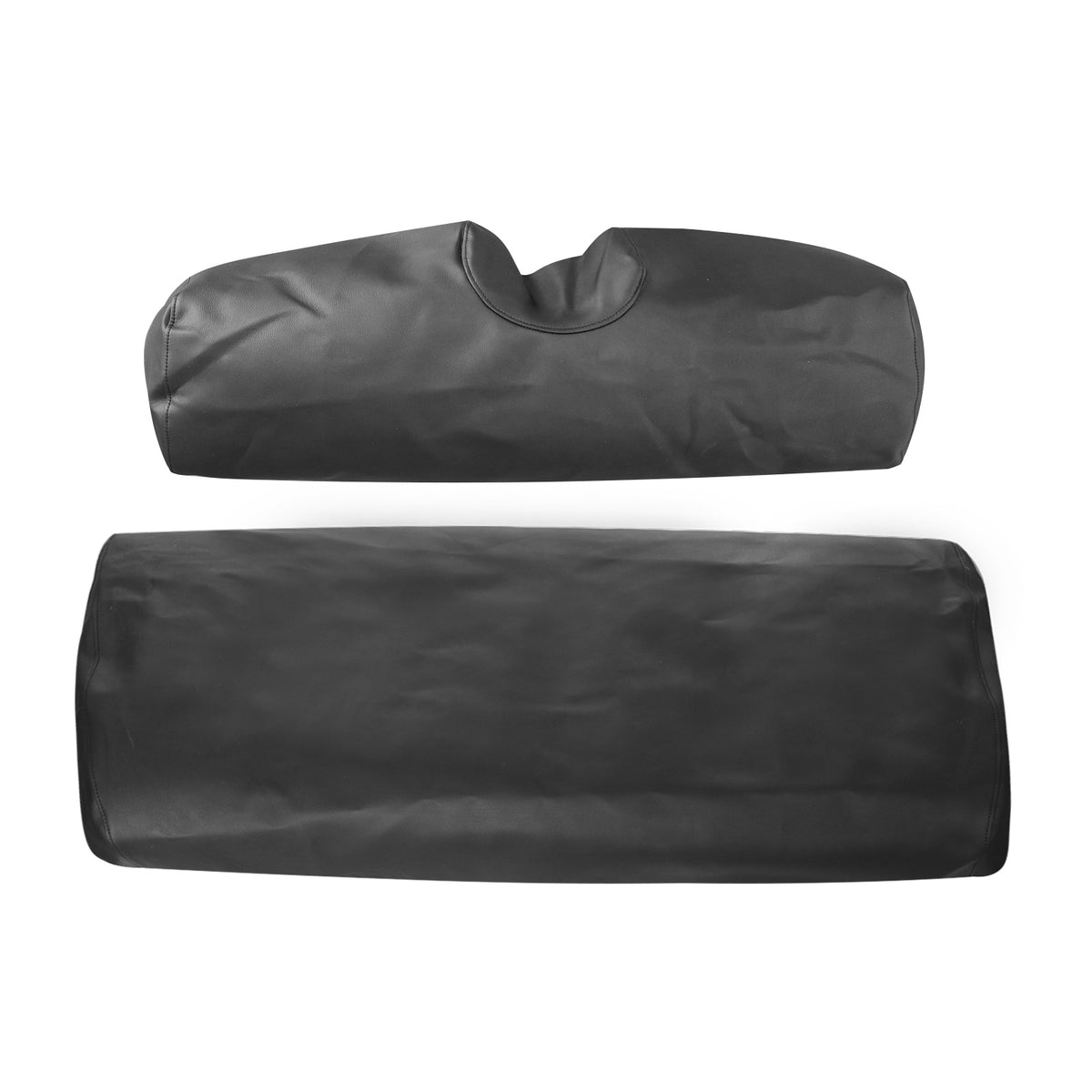 Replacement For E-Z-Go TXT Golf Cart Leather Seat Cover Black 2 Pieces