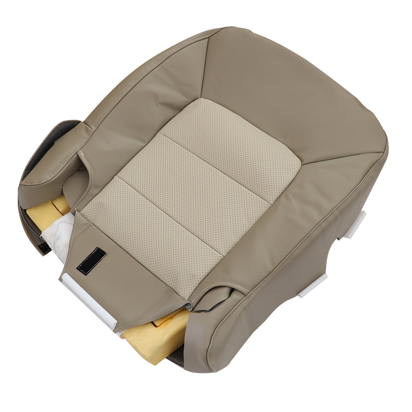 For 2003-2006 Ford Expedition Front Passenger PERF Leather Bottom Seat Cover Tan