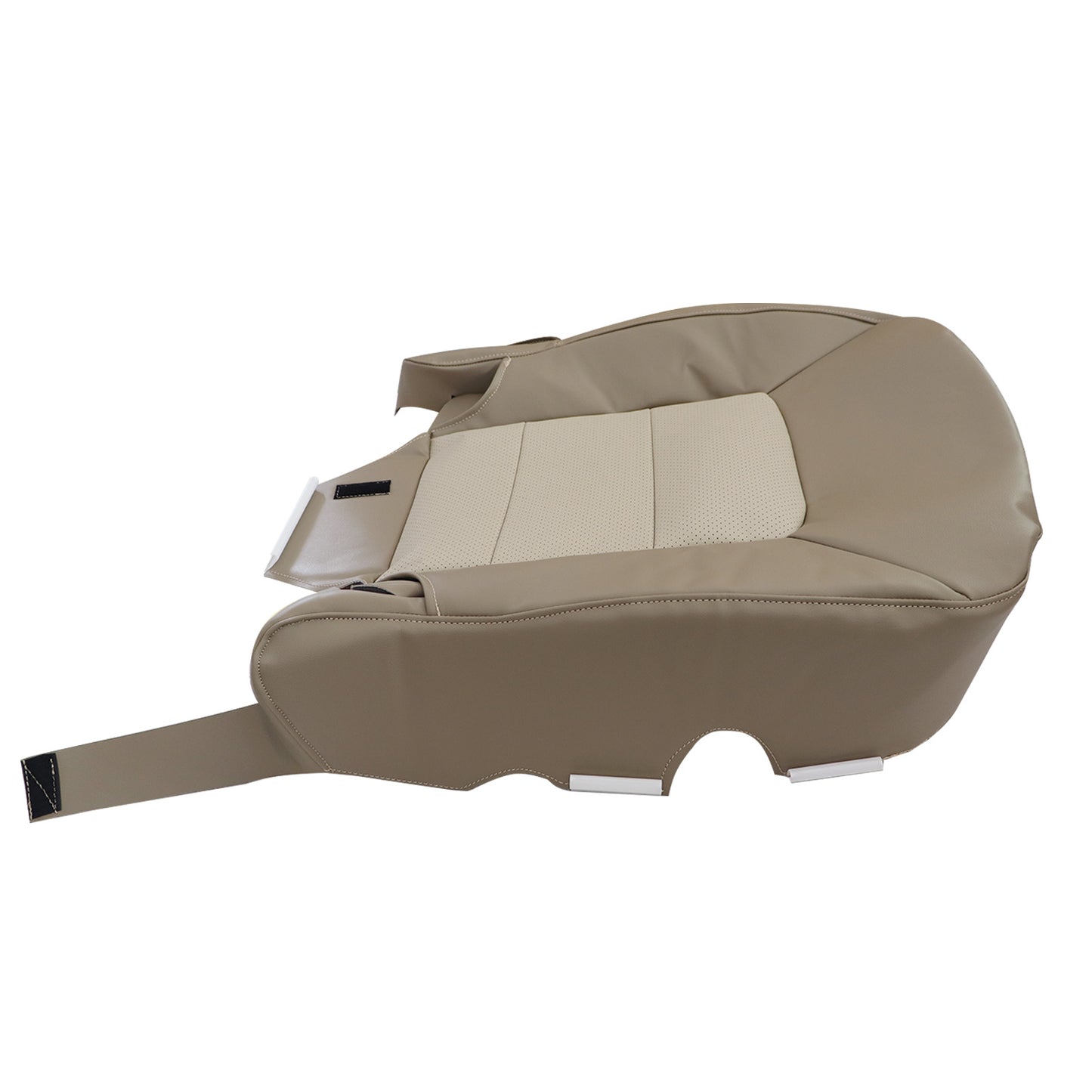 For 2003-2006 Ford Expedition Front Passenger PERF Leather Bottom Seat Cover Tan