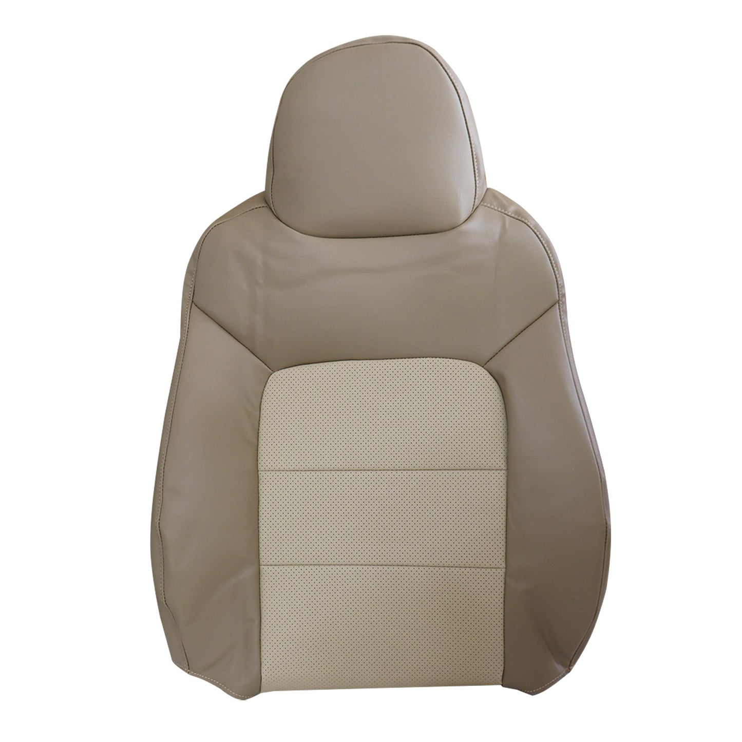 New For 2003-2006 Ford Expedition Driver Top Perforated Seat Cover Leather Tan