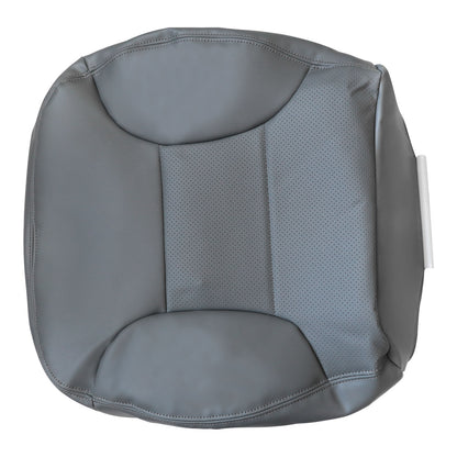 Driver Bottom Seat Leather Perforated Cover Gray For 1992-1996 Ford Bronco XLT