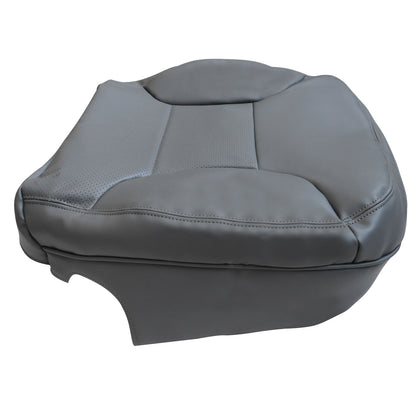 Driver Bottom Seat Leather Perforated Cover Gray For 1992-1996 Ford Bronco XLT