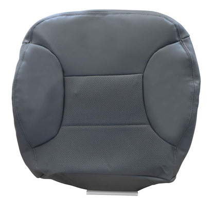 Driver Bottom Seat Leather Perforated Cover Gray For 1992-1996 Ford Bronco XLT