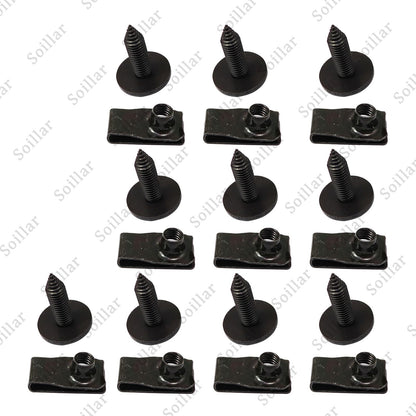For Truck Body Bolts & U-nut Clips-M8-1.25 x 30mm-13mm Hex- 20pcs (10ea)-#155
