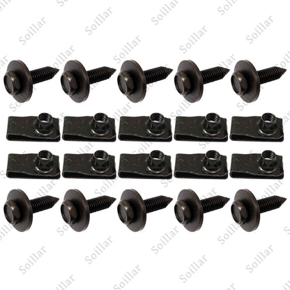 For Truck Body Bolts & U-nut Clips-M8-1.25 x 30mm-13mm Hex- 20pcs (10ea)-#155