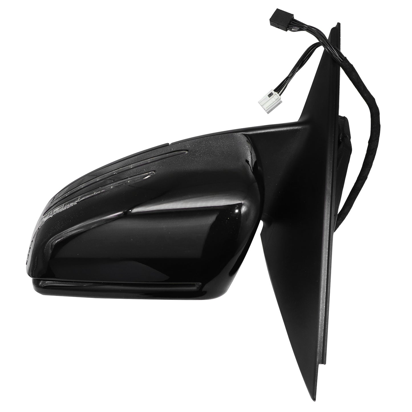 BLACK DRIVER LEFT SIDE MIRROR FITS FOR MERCEDES C63 AMG C250 C300 C350 2010-14