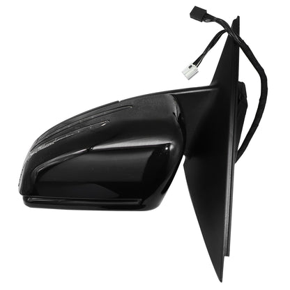 BLACK DRIVER LEFT SIDE MIRROR FITS FOR MERCEDES C63 AMG C250 C300 C350 2010-14