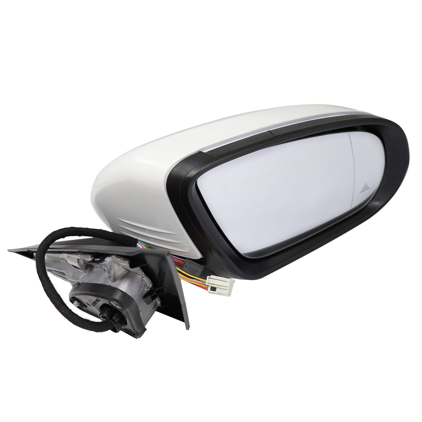 WHITE RIGHT PASSENGER MIRROR BLIND SPOT FITS FOR MERCEDES C250 C300 C350 2015-21