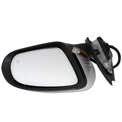 WHITE RIGHT PASSENGER MIRROR BLIND SPOT FITS FOR MERCEDES C250 C300 C350 2015-21