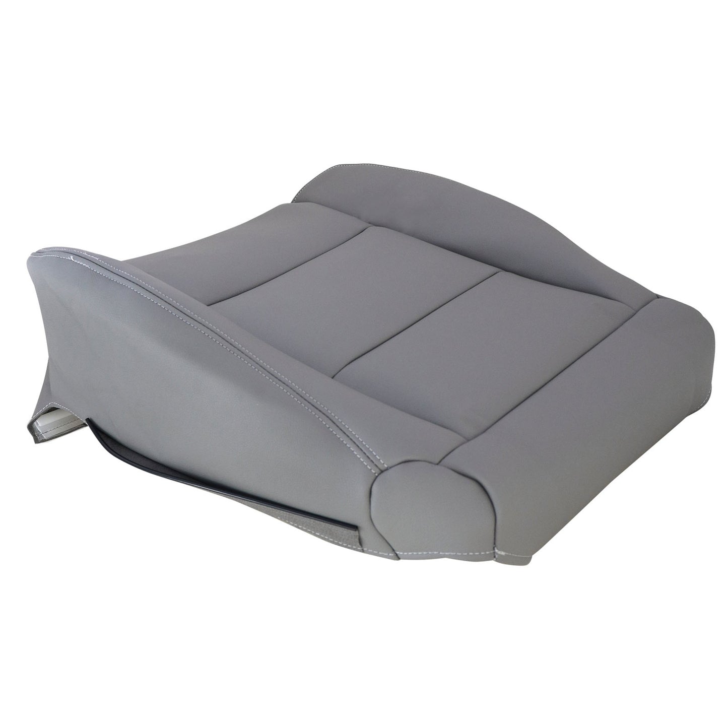 Front Passenger Bottom Leather Seat Cover For Toyota Land Cruiser 1998-2007 Gray