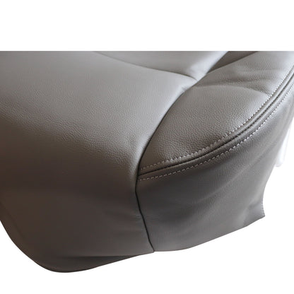 For 1998 - 2007 Toyota Land Cruiser Front Driver Bottom Leather Seat Cover Gray