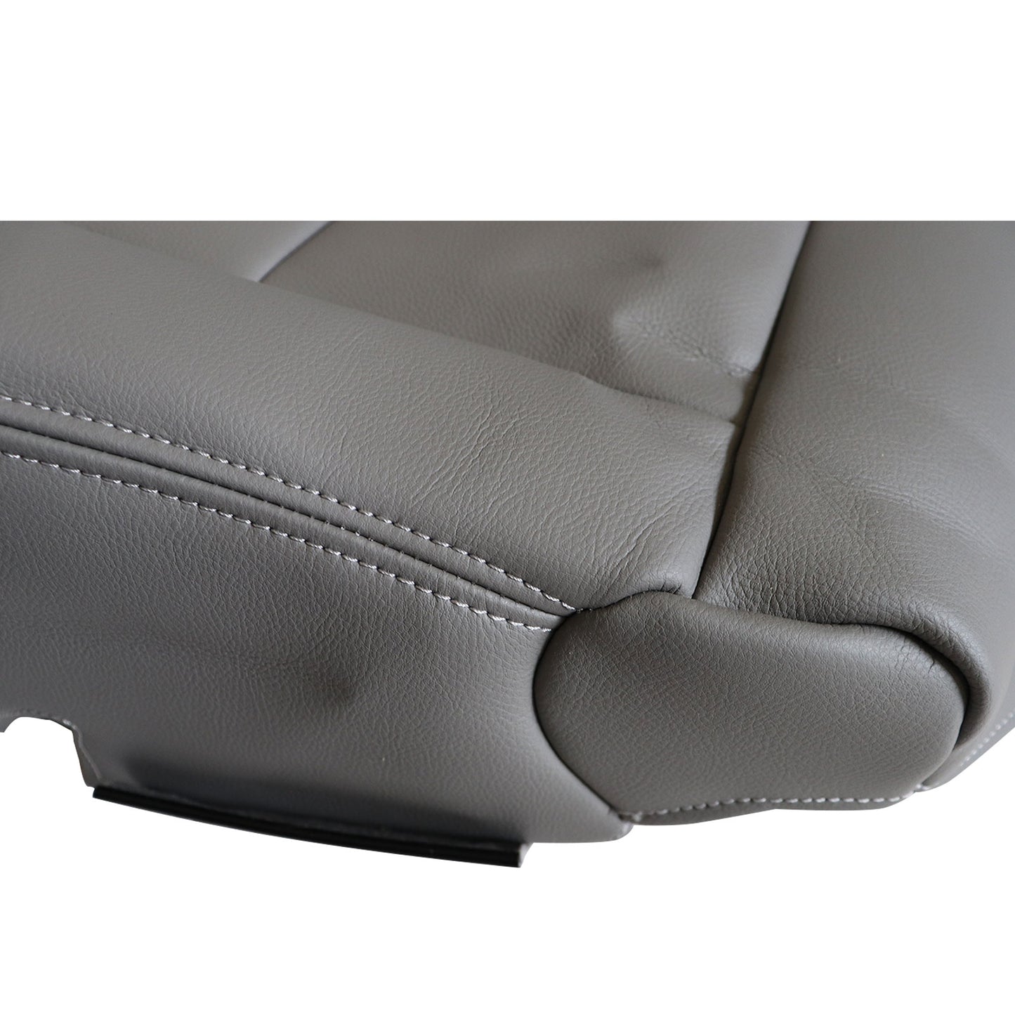 For 1998 - 2007 Toyota Land Cruiser Front Driver Bottom Leather Seat Cover Gray
