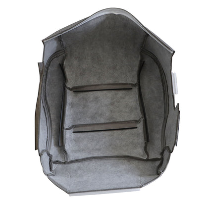For 1998 - 2007 Toyota Land Cruiser Front Driver Bottom Leather Seat Cover Gray