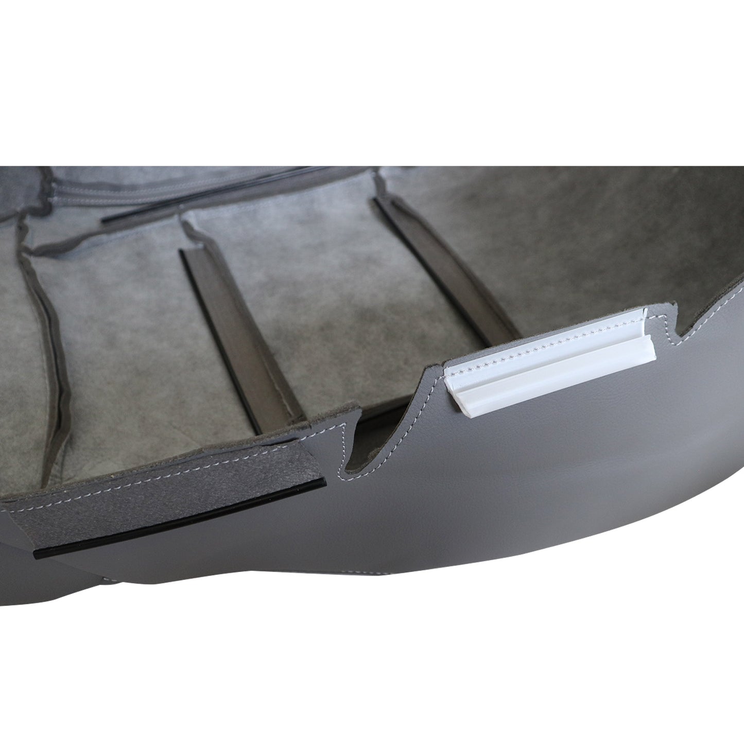 For 1998 - 2007 Toyota Land Cruiser Front Driver Bottom Leather Seat Cover Gray