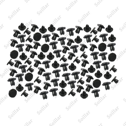 100Pcs Fit for Nissan Infiniti Cowl Bumper Fender Liner Push Clips 01553-05323