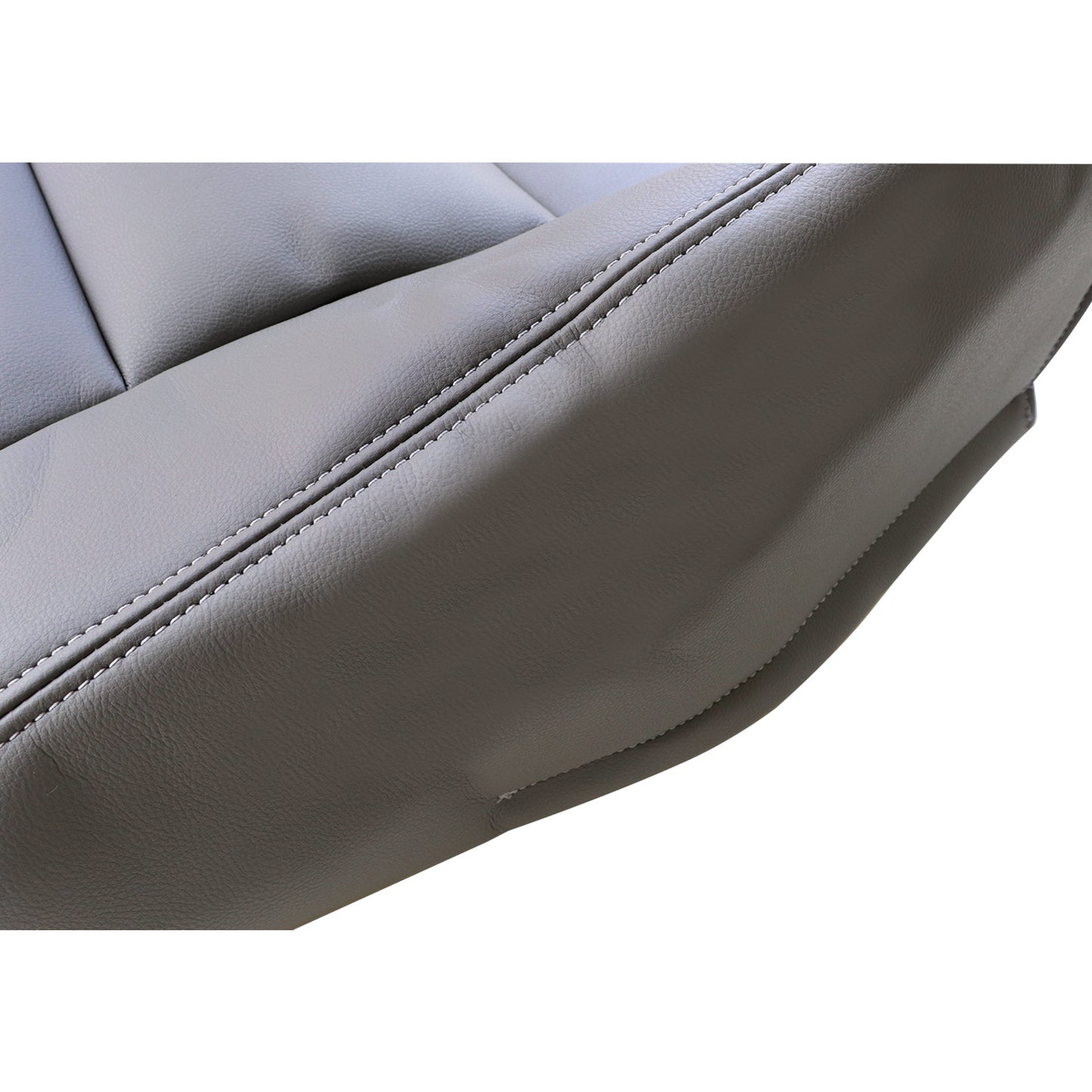 For 1998-07 Toyota Land Cruiser Driver / Passenger Top Leather Seat Cover Gray