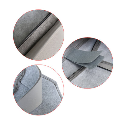 For 1998-07 Toyota Land Cruiser Driver / Passenger Top Leather Seat Cover Gray