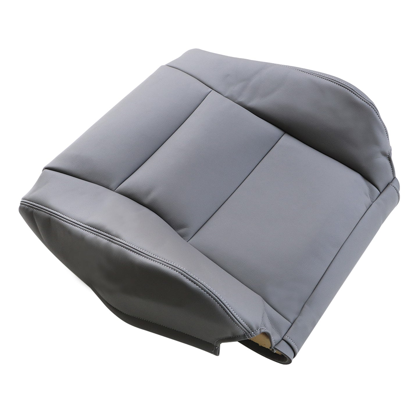 For 1998-07 Toyota Land Cruiser Driver / Passenger Top Leather Seat Cover Gray