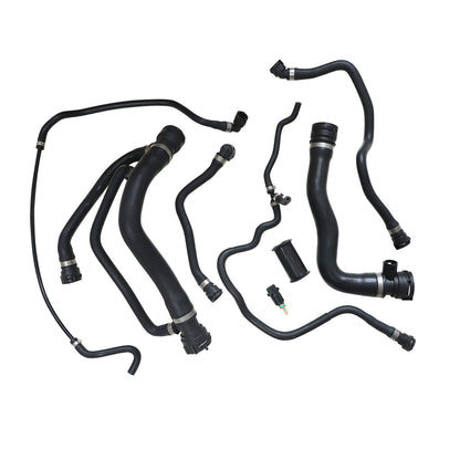 8pc For BMW 750i 750Li 2007 2008 Radiator Coolant Hose Kit Water Hoses+Switch