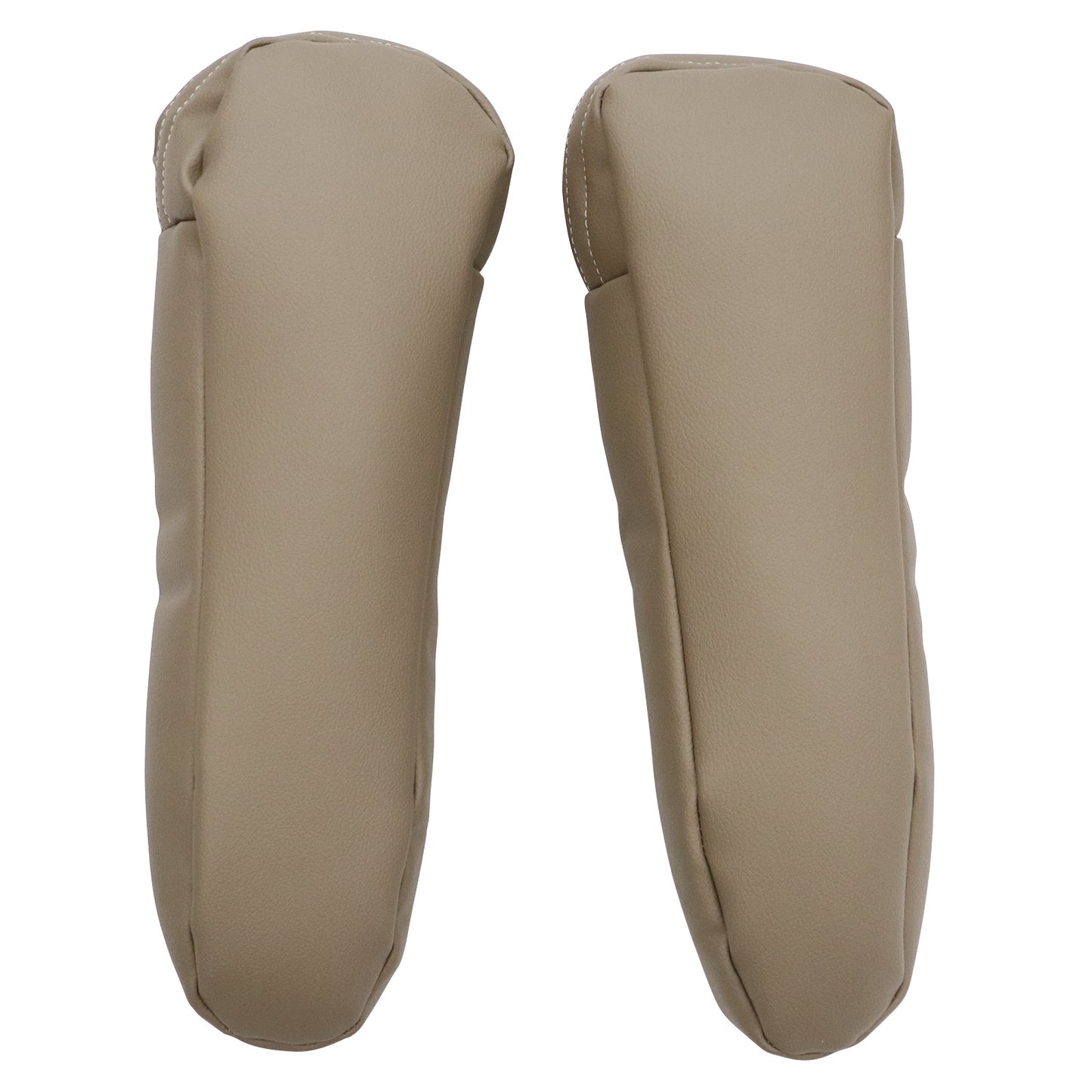 For 1992 1993 1994 1995 1996 Ford Bronco Front Leather Armrest Cover 2PCS Tan