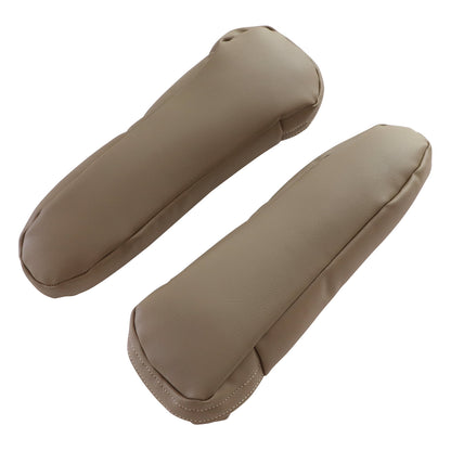 For 1992 1993 1994 1995 1996 Ford Bronco Front Leather Armrest Cover 2PCS Tan
