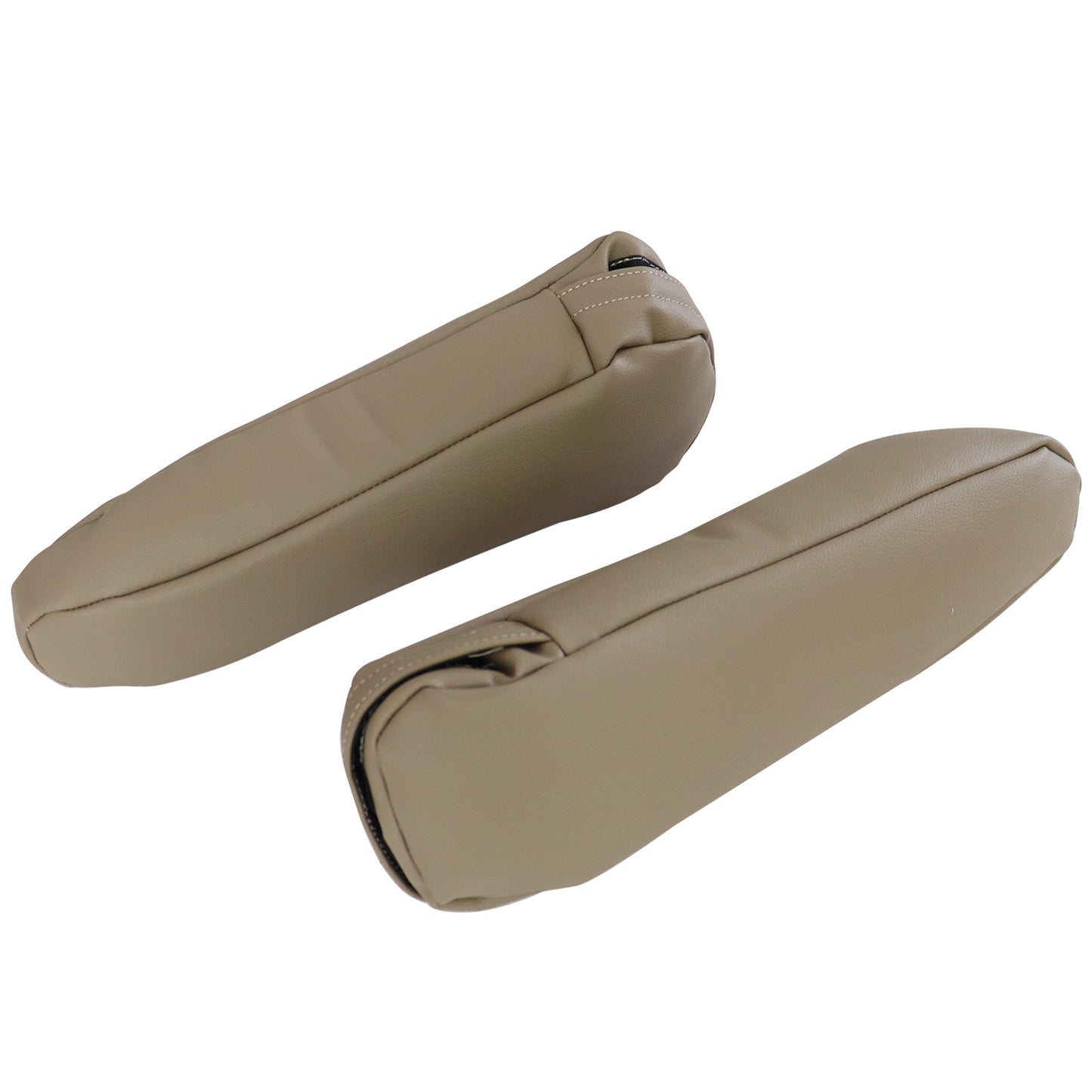 For 1992 1993 1994 1995 1996 Ford Bronco Front Leather Armrest Cover 2PCS Tan