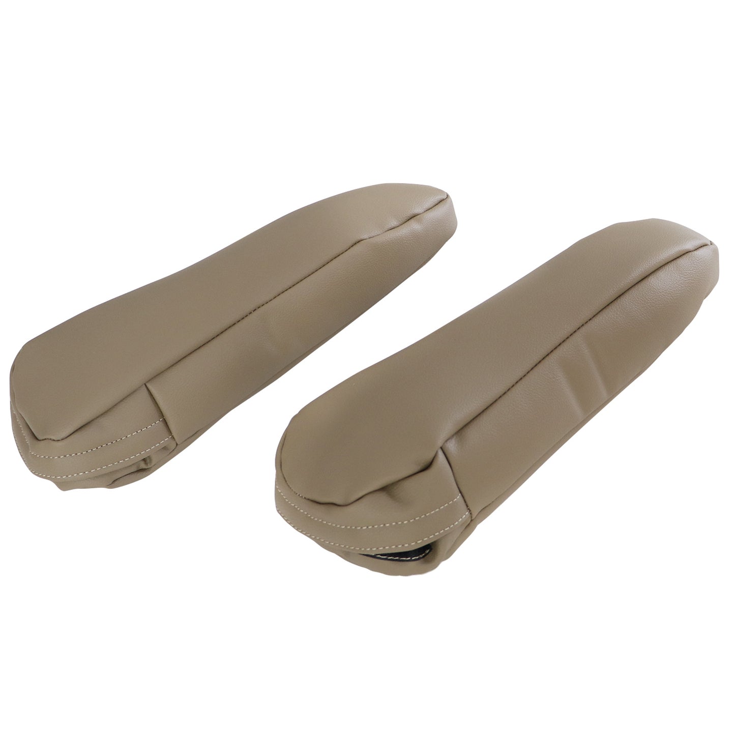 For 1992 1993 1994 1995 1996 Ford Bronco Front Leather Armrest Cover 2PCS Tan