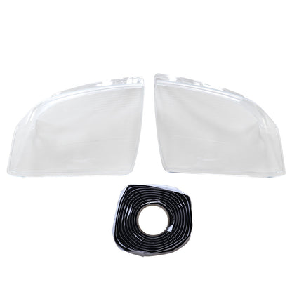 2Pcs Fits Cadillac STS 2005-2011 L&R Side Headlight Cover Clear Pc+Sealant Glue