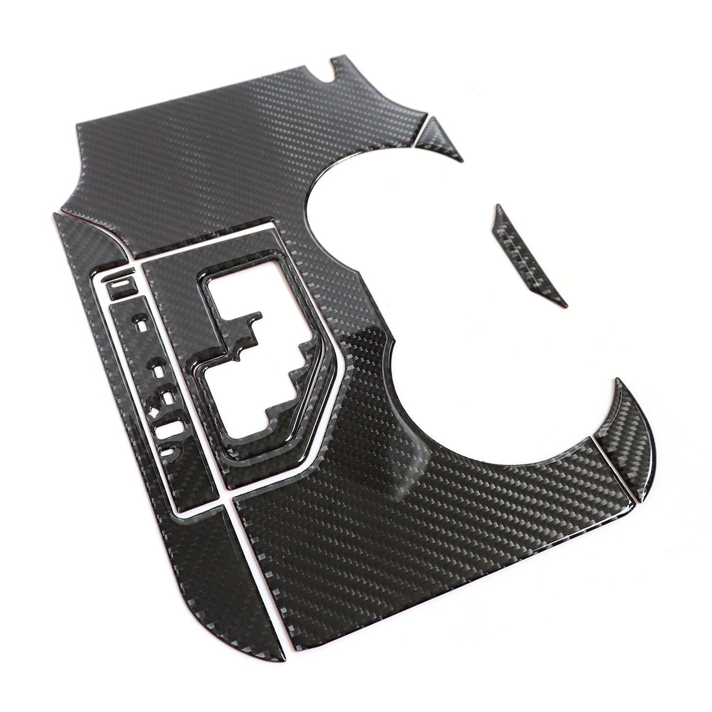 Carbon Fiber Console Gear Shift Panel Kit Trim Cover Fits Toyota Camry 2012-2014