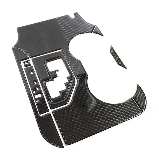 Carbon Fiber Console Gear Shift Panel Kit Trim Cover Fits Toyota Camry 2012-2014