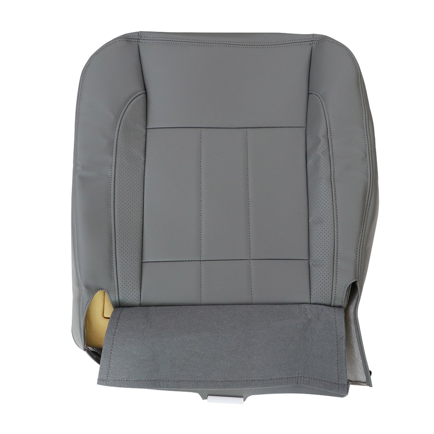 2006 2007 2008 FOR Dodge Ram 2500 Laramie Driver Bottom Leather Seat Cover Gray