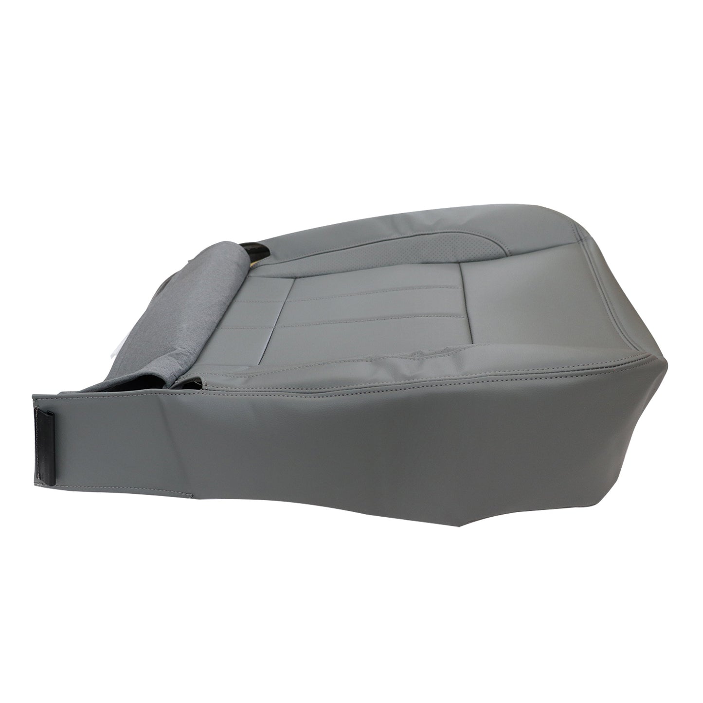 2006 2007 2008 FOR Dodge Ram 2500 Laramie Driver Bottom Leather Seat Cover Gray