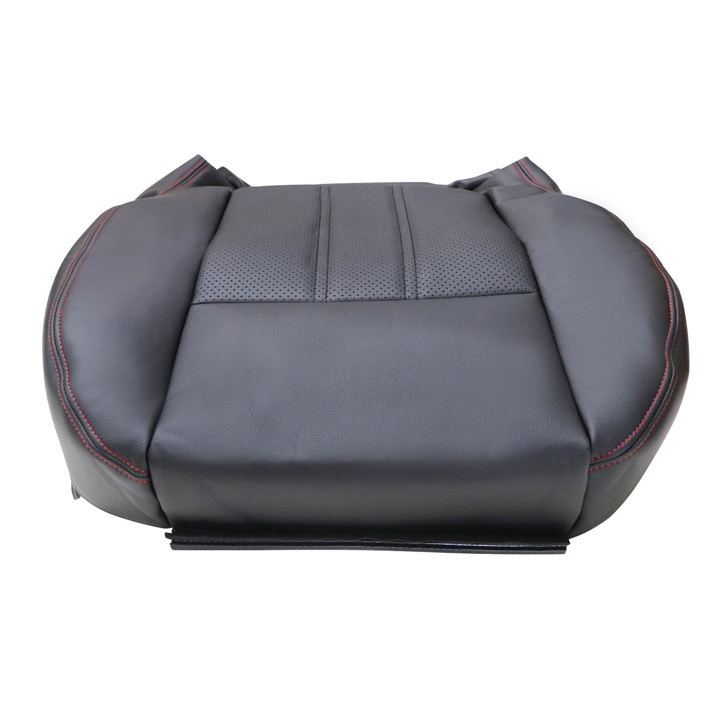 2008-2020 For Dodge Grand Caravan Driver Bottom Leather Seat Cover Red Seam