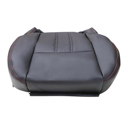 2008-2020 For Dodge Grand Caravan Driver Bottom Leather Seat Cover Red Seam