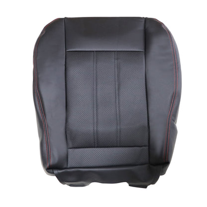 2008-2020 For Dodge Grand Caravan Driver Bottom Leather Seat Cover Red Seam