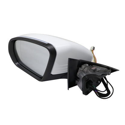 WHITE LEFT DRIVER SIDE MIRROR BLIND SPOT FITS FOR MERCEDES C250 C300 C350 C63 US
