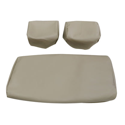 3PCS For 1982-2000 Club Car PRE-2000 DS Golf Cart Front Seat Cover Beige