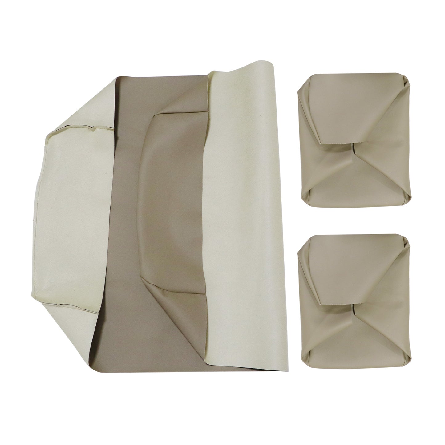3PCS For 1982-2000 Club Car PRE-2000 DS Golf Cart Front Seat Cover Beige