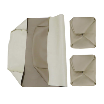 3PCS For 1982-2000 Club Car PRE-2000 DS Golf Cart Front Seat Cover Beige