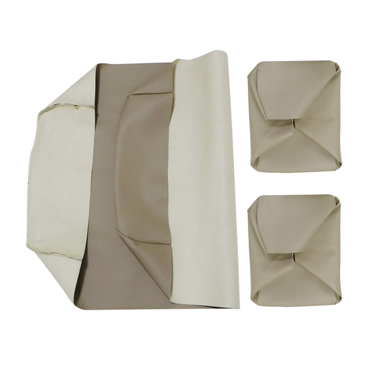 3PCS For 1982-2000 Club Car PRE-2000 DS Golf Cart Front Seat Cover Beige